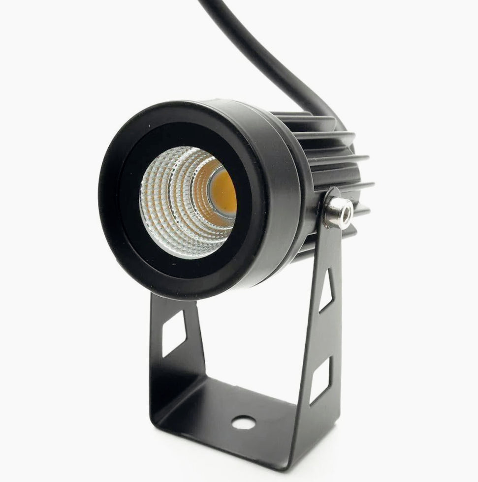 Faretto LED nero 3,5W – staffa orientabile luce giardino - ambraled