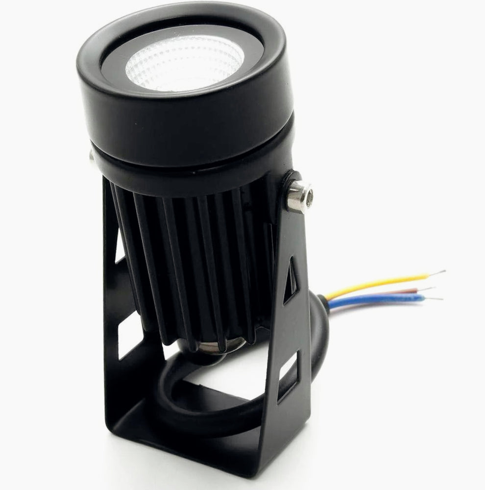 Faretto LED nero 3,5W – staffa orientabile luce giardino - ambraled