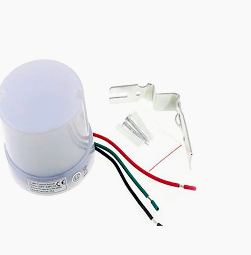 Sensore crepuscolare automatico 25A IP44 per lampade e faretti interno ed esterno - ambraled