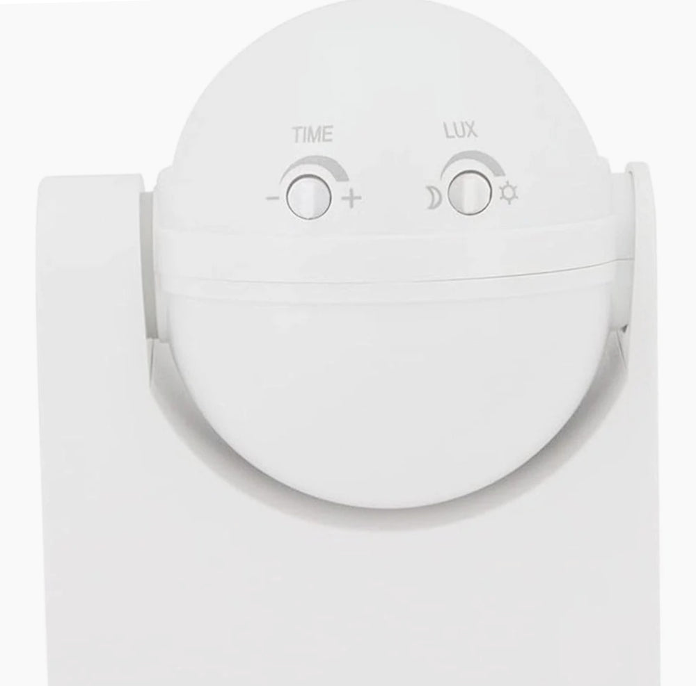 Sensore di movimento a infrarossi da 1200 W, con regolazioni luminose, angolo di copertura 180°, protezione IP44, colore bianco - ambraled