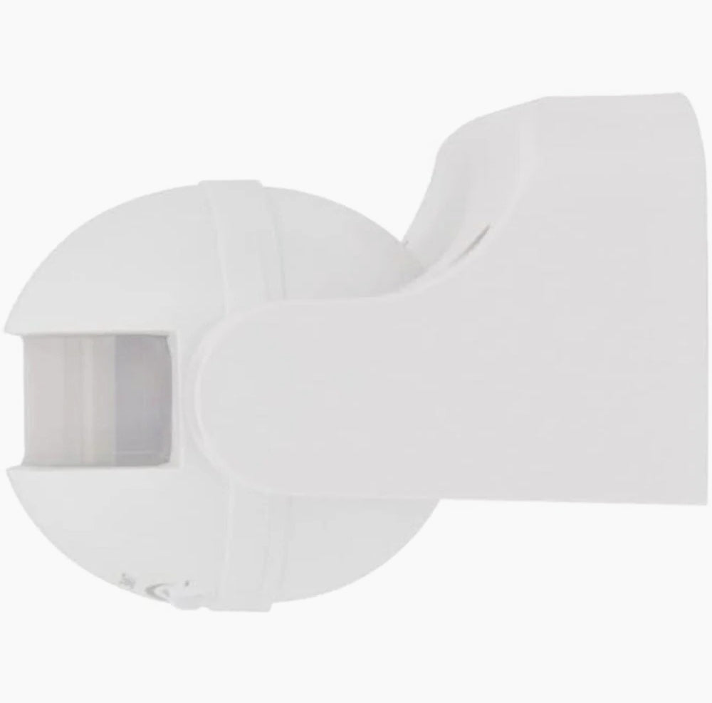 Sensore di movimento a infrarossi da 1200 W, con regolazioni luminose, angolo di copertura 180°, protezione IP44, colore bianco - ambraled