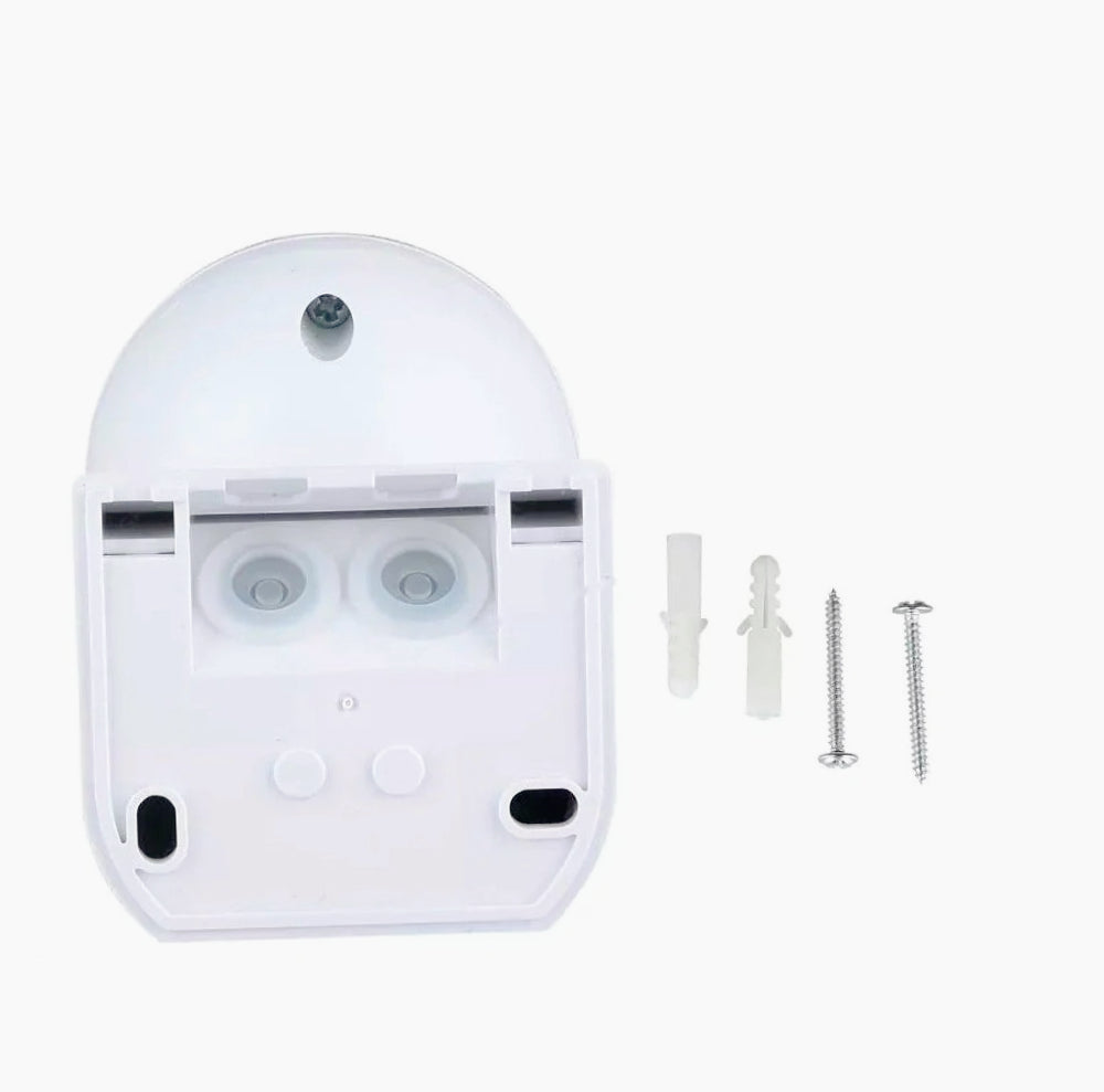 Sensore di movimento a infrarossi per luce fino a 800 W, con regolazioni, angolo di copertura 180° e protezione IP44 - ambraled