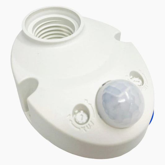 Sensore di movimento PIR a 360° (infrarossi) per lampadine, con attacco E27 - ambraled