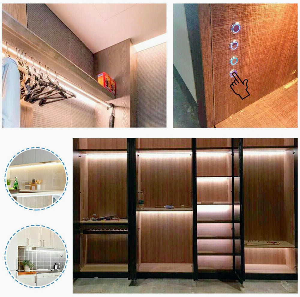 Sensore interruttore touch per strisce LED, alimentazione 12/24V, con pulsante touch - ambraled