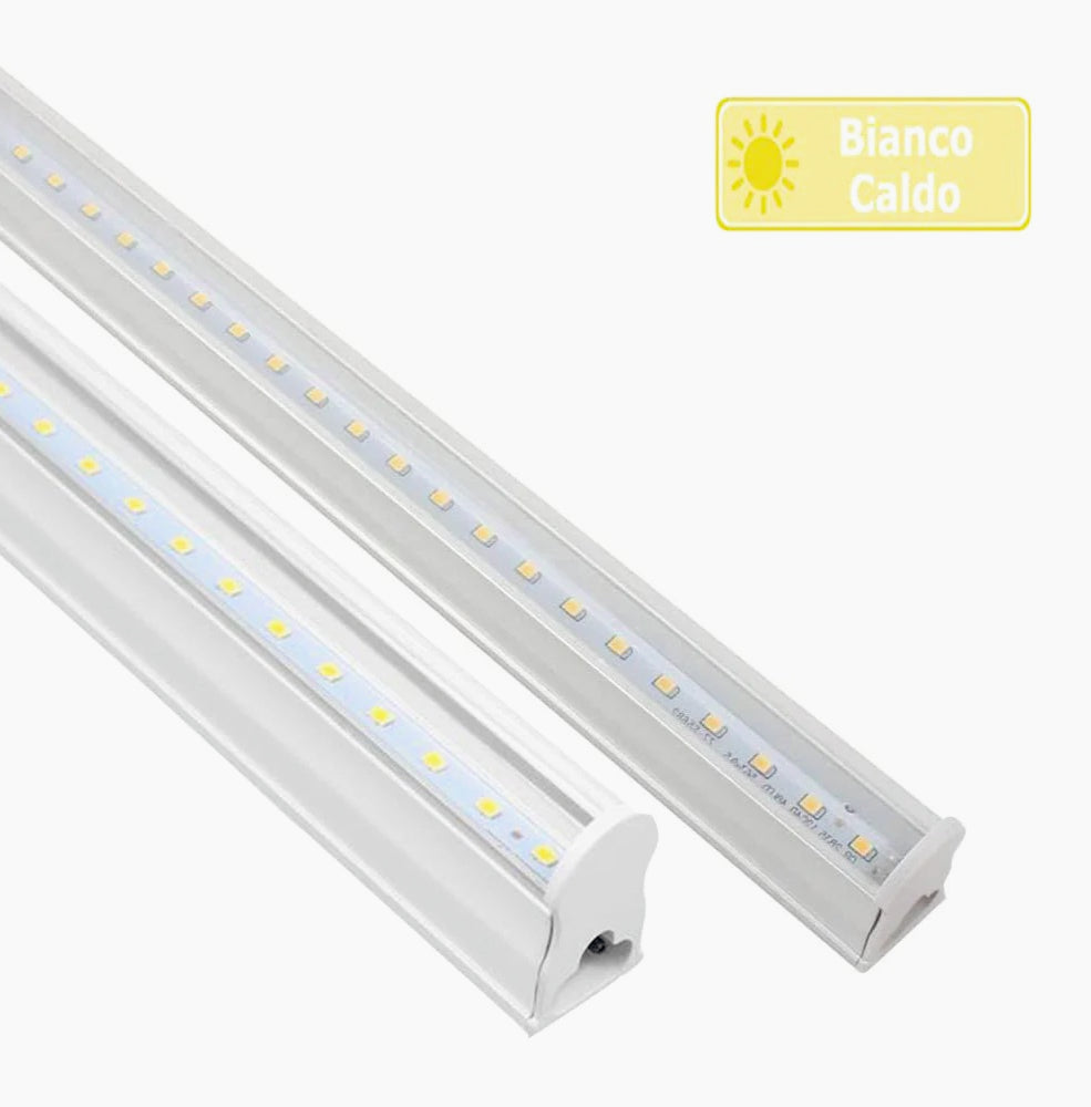 Sottopensile LED plafoniera neon tubo 30 cm – 6W, regolabile, luce continua - ambraled
