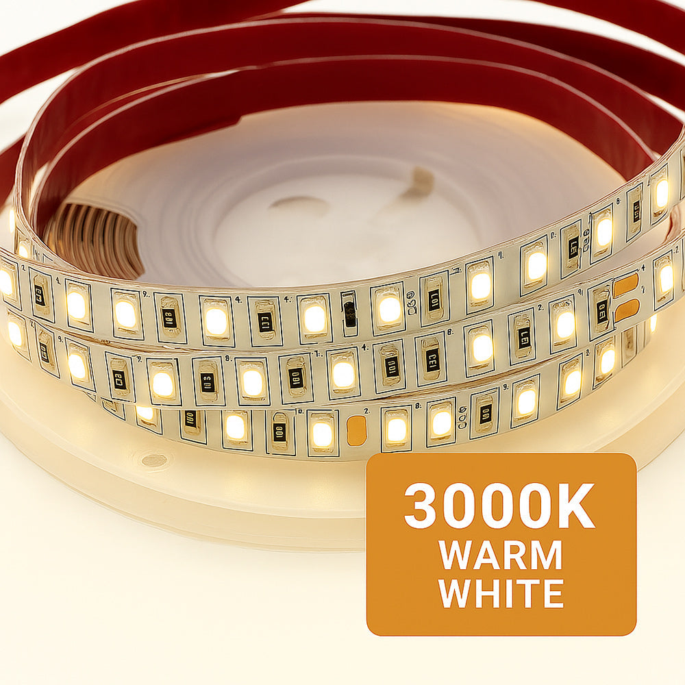 Striscia led 2835 strip 5 metri bobina adesiva 600 led IP55 - ambraled