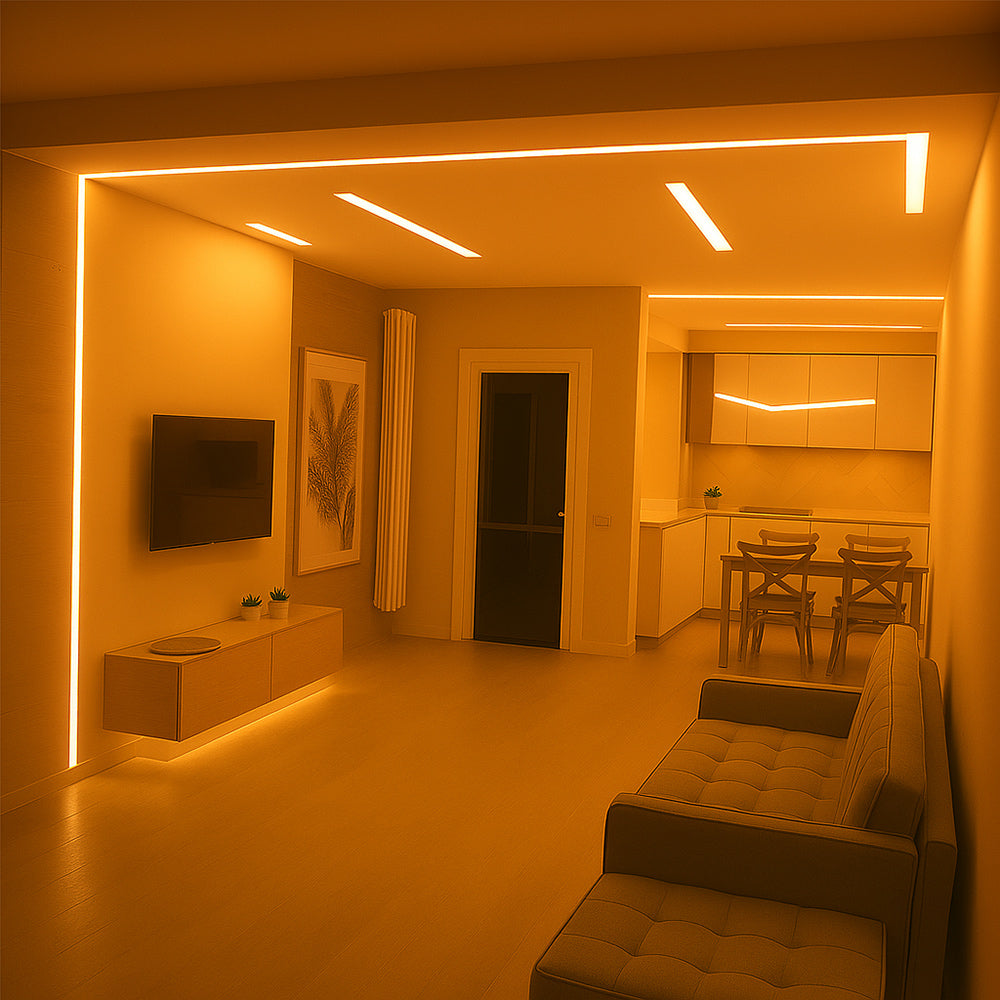Striscia led 2835 strip 5 metri bobina adesiva 600 led IP55 - ambraled