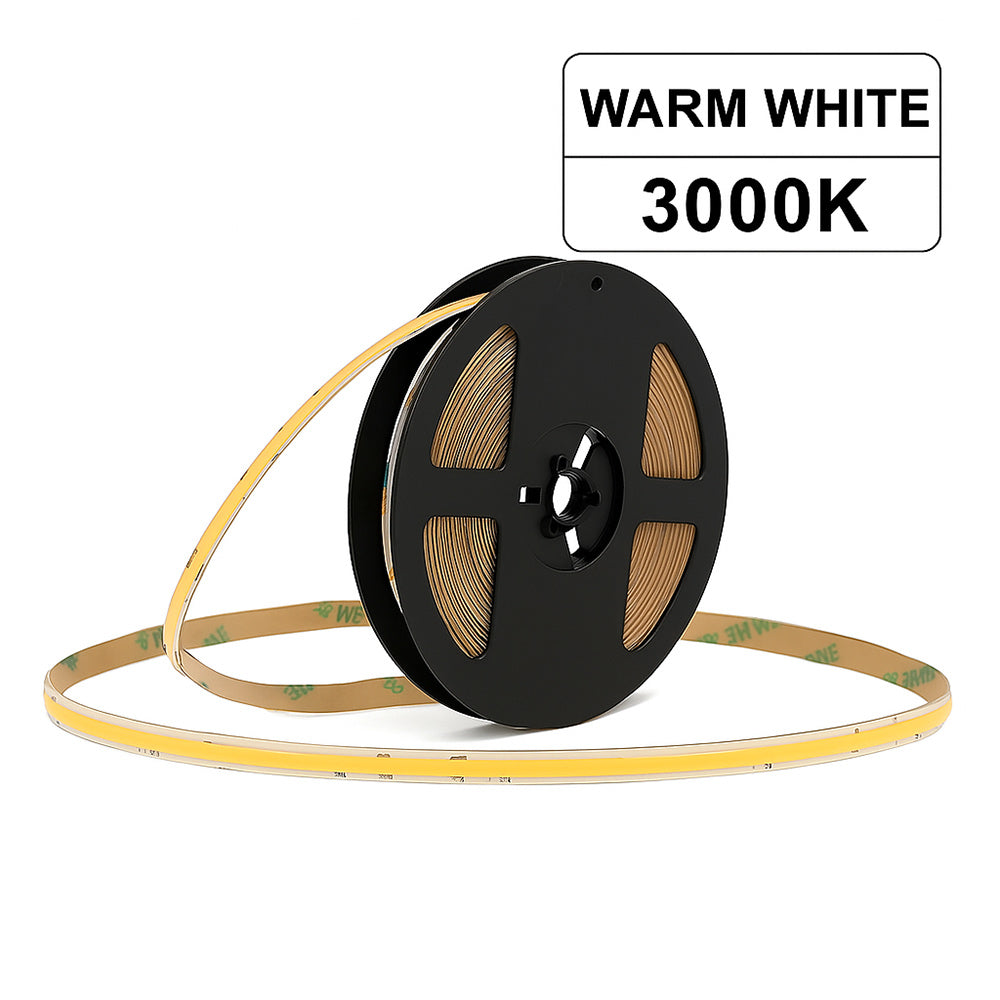 Striscia led COB strip 50MT 24V 600 watt luce fredda calda naturale - ambraled