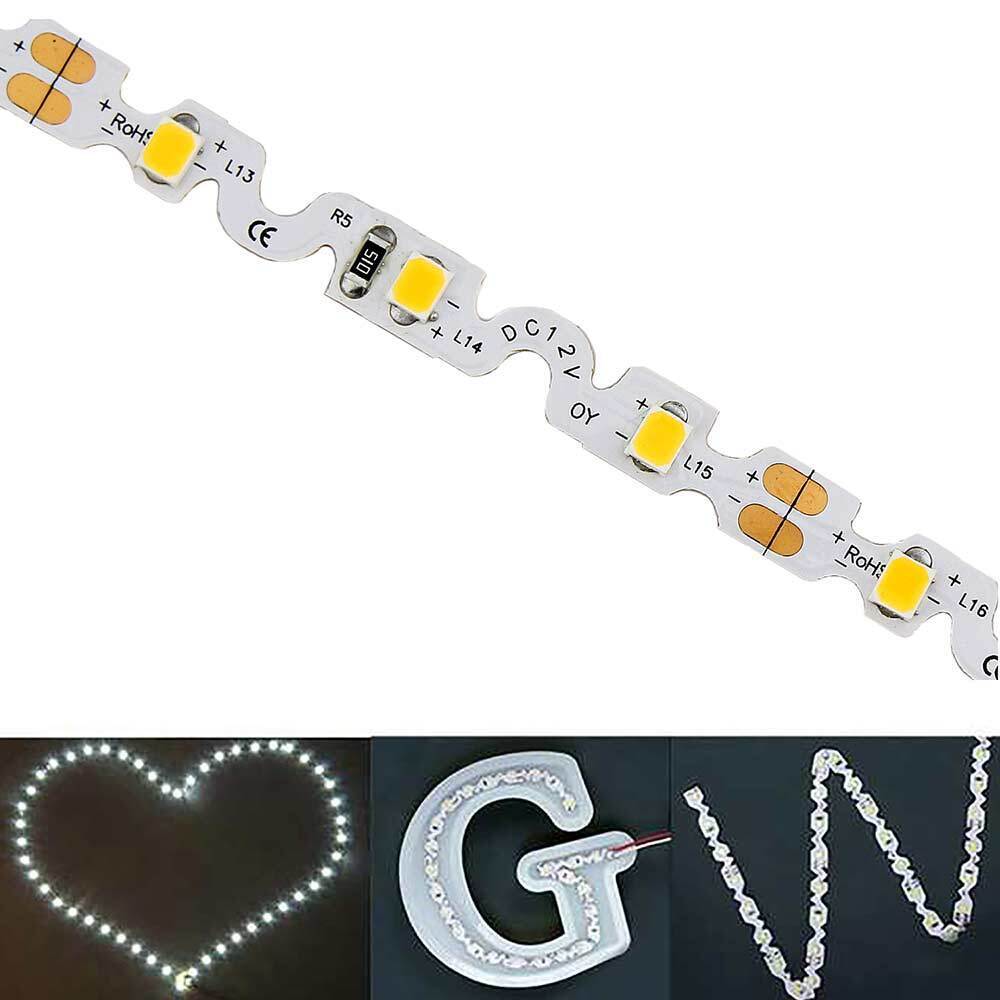 Strip led S curvabile modellabile lettere curve luce 3000k12V 5 metri - ambraled