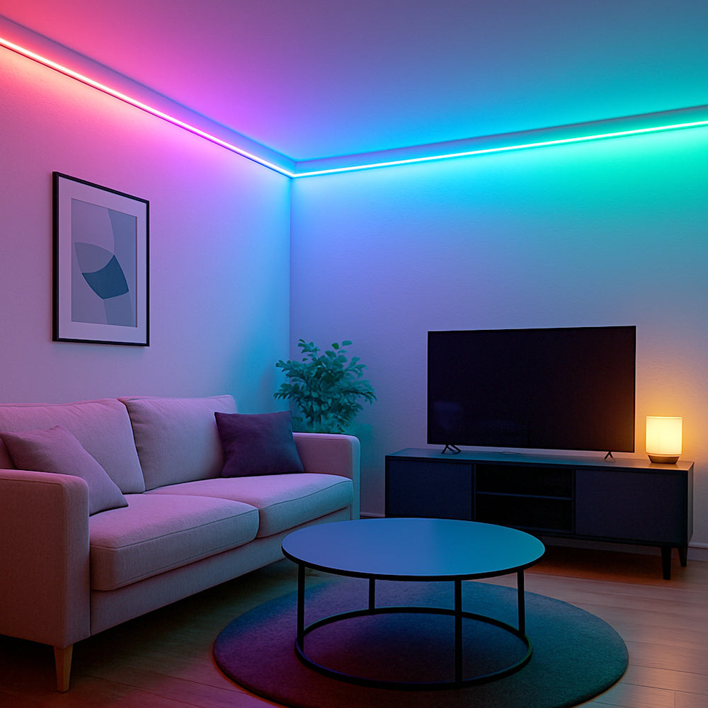 Striscia strip 300 led RGB 35W con telecomando e centralina IP55 - ambraled