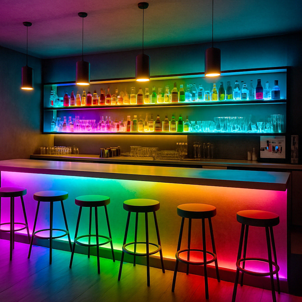 Striscia strip 300 led RGB 35W con telecomando e centralina IP55 - ambraled