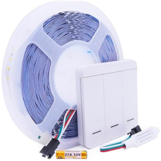 Striscia LED 600 indirizzabile 61W 24V 5m telecomando e effetti luce - ambraled