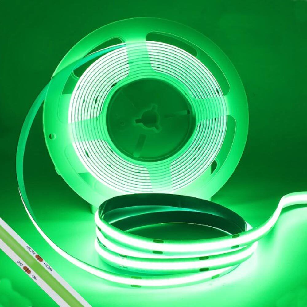 Strip led cob 24v strisci bobina 5 metri 50 watt vari colori - ambraled